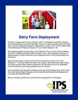 Dairy Farm Deployment