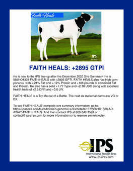 566HO1338 FAITH HEALS
