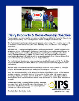 Dairy Products & Coaches